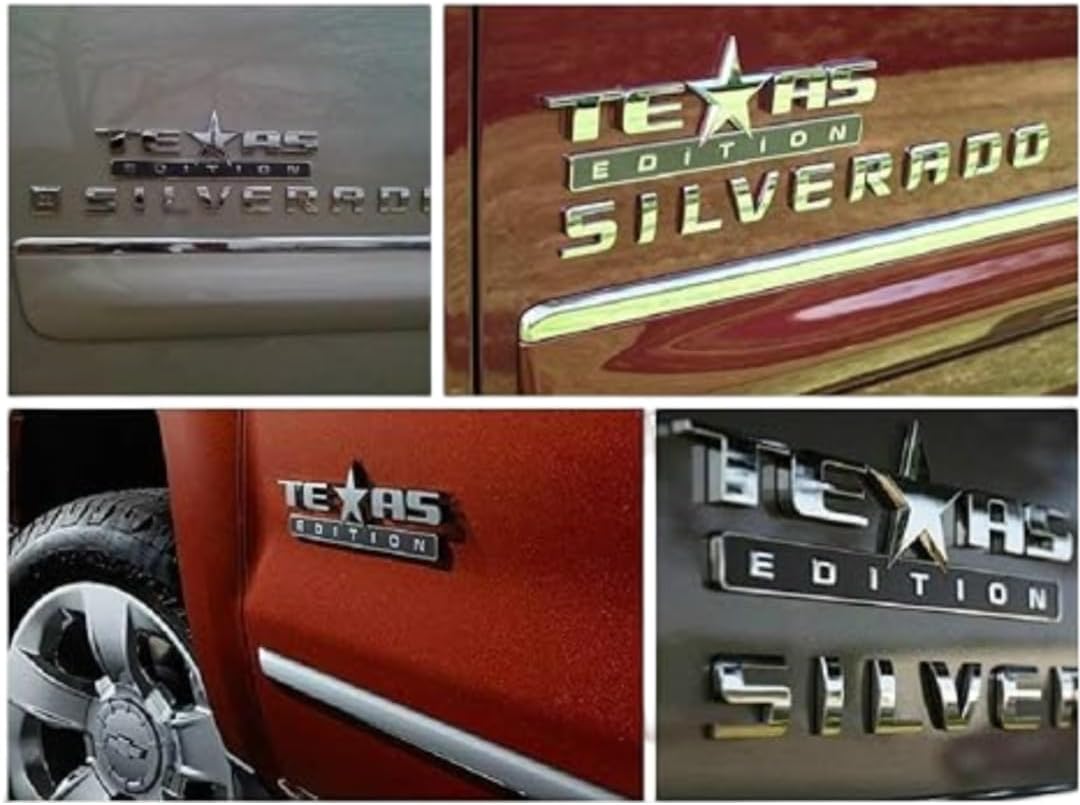 Emblema 3M negro cromo para camionetas GMC Sierra Ford