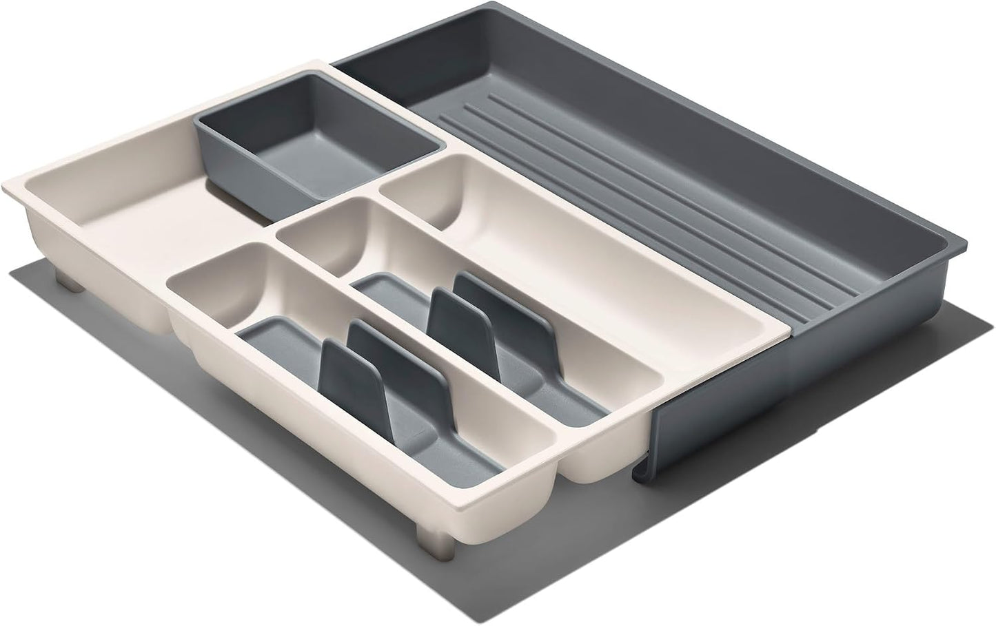 Organiz. utensilios cocina expandible blanco