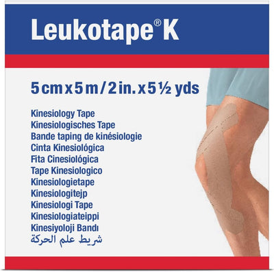 Cinta kinesiología 2" x5.5yardas bronceado repelente agua