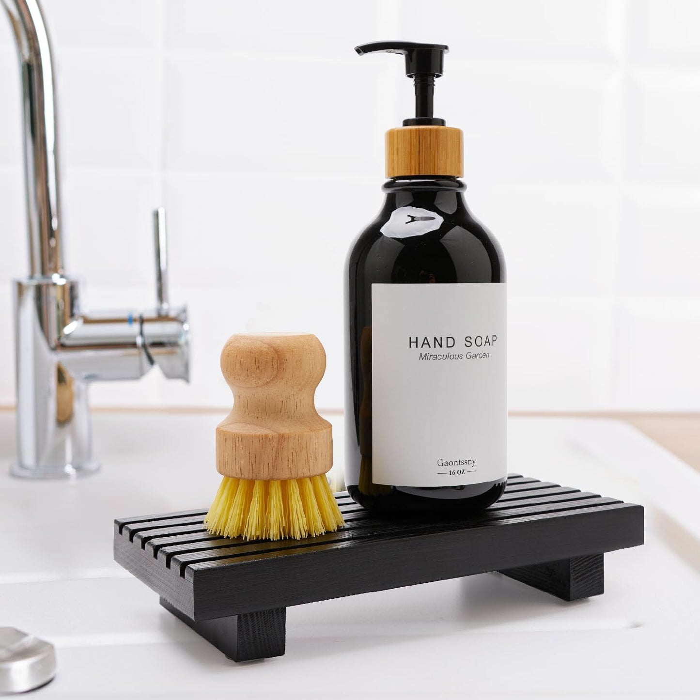 Bandeja organizadora madera para baño y cocina
