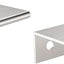 Hardware acero inox 3 1/8 pulg set 2