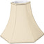 Pantalla hexagonal lámpara 4x10x8" color beige