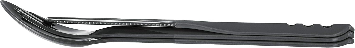 Set cubiertos reutilizables interlock para camping y viaje