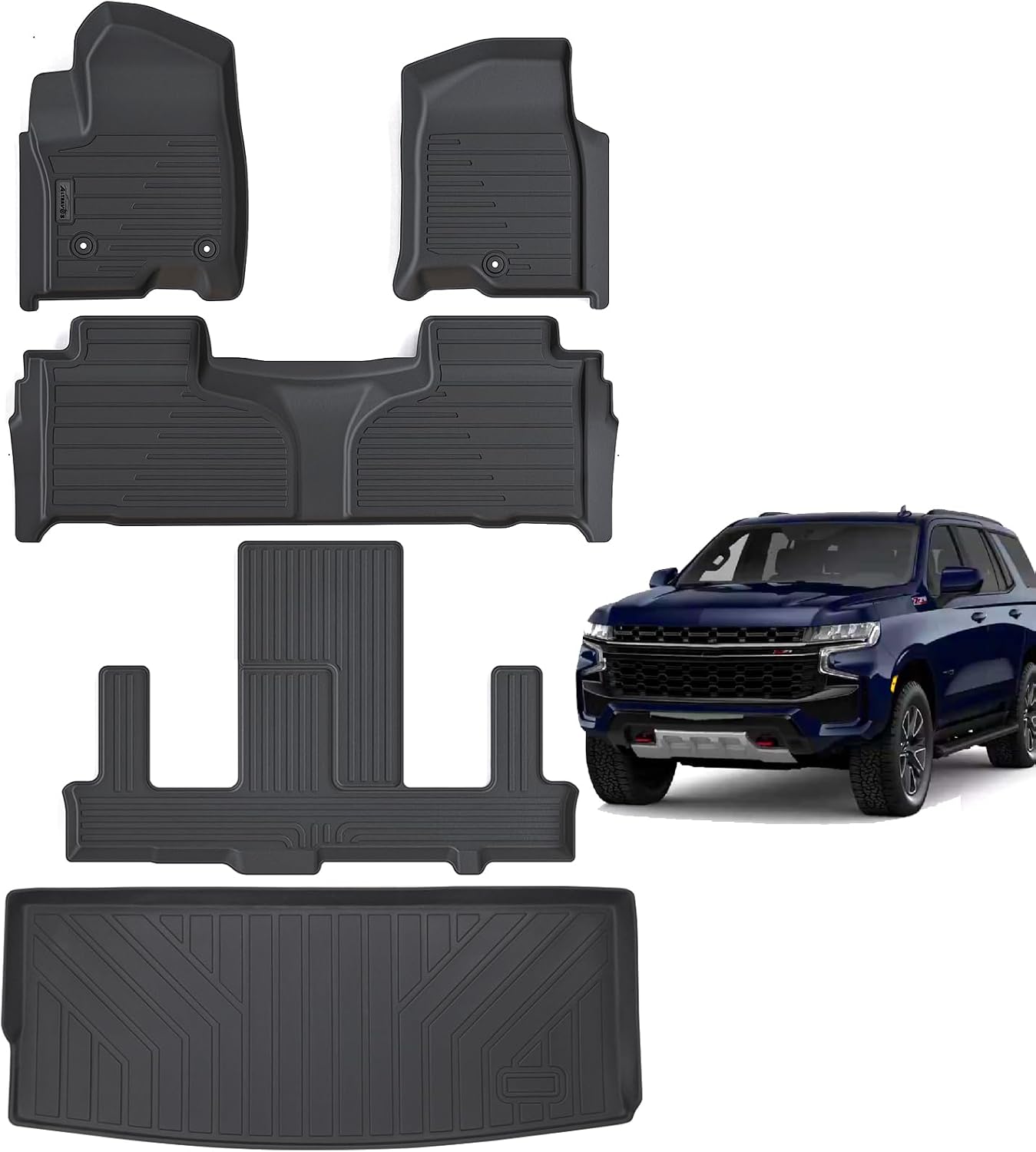 Alfombrillas Chevrolet Tahoe 21-25 2da fila y maletero