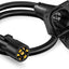Cable extensión enchufe remolque 7 vías 3 pies 10-14 AWG