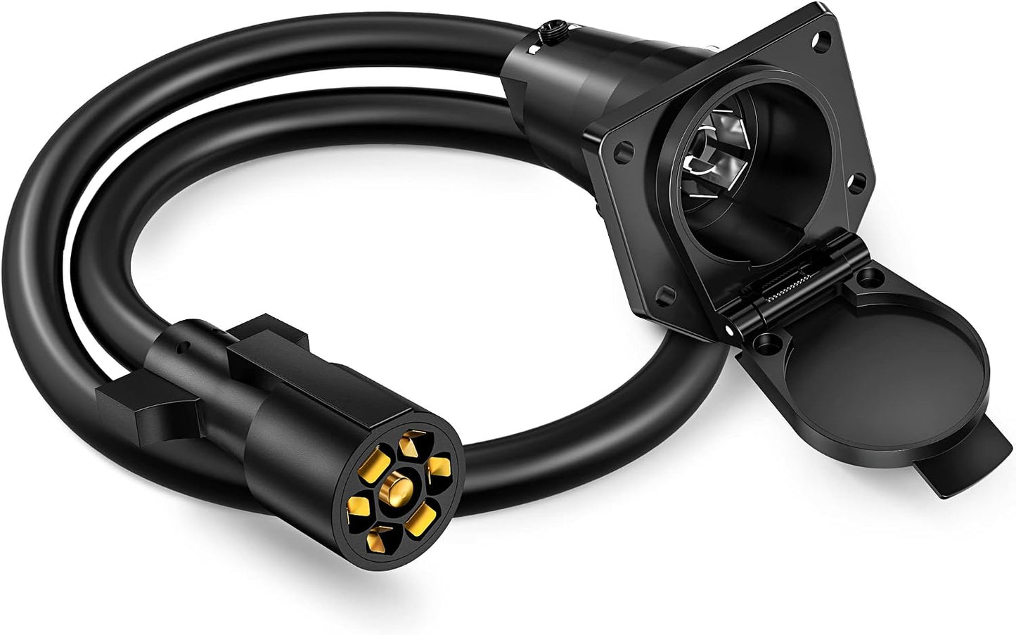 Cable extensión enchufe remolque 7 vías 3 pies 10-14 AWG