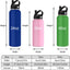 Botella acero inox grabada 32oz con popote y logotipo