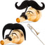 2 Unids El Bigote Original con Clip para Boquillas XL Trombón