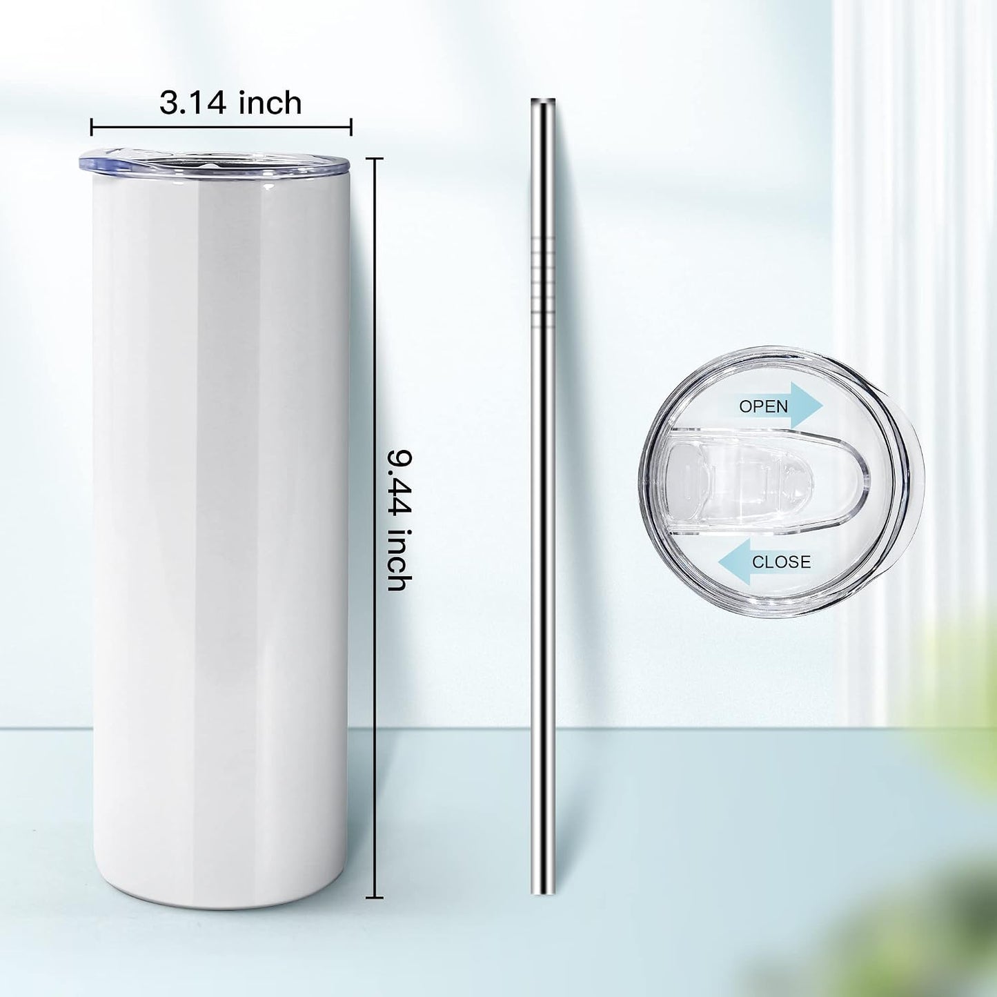 Vasos sublimación 30oz acero inox doble pared set 6