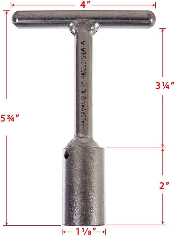 Llave Penta acero mango T para transformadores