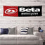Bandera betas motocicleta 2x8ft para tienda garaje