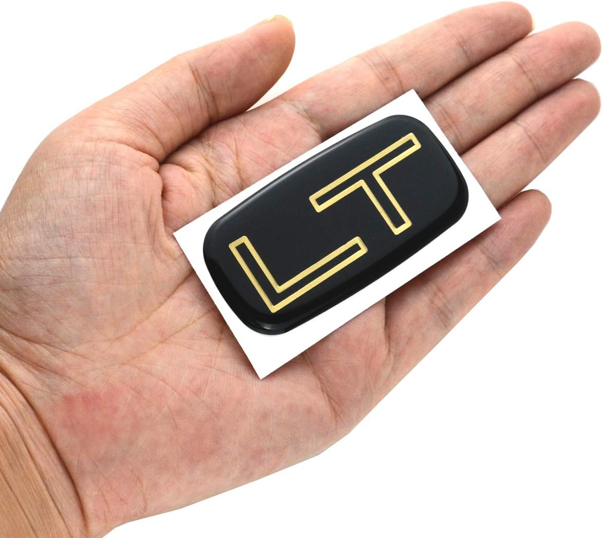 2 Pzas Emblema Placa Chevrolet Silverado 99-07 Oro/Negro