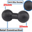 Soporte bola doble aluminio 1" para zócalo Ram B