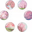 Imanes redondos flor cerezo para nevera y pizarra blanca rosa