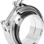 Abrazadera V acero inox 304 para tuberías 2.5pulg plateado