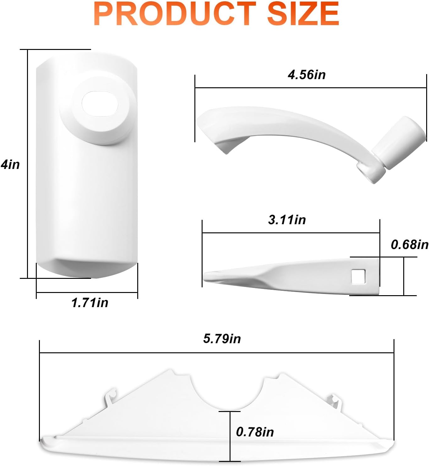 Pack herrajes ventanas toldo Andersen PSA blanco
