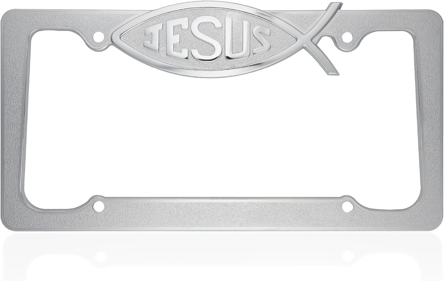 Marco placa matrícula acero inox ajuste universal