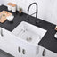 Fregadero cocina blanco 24x18" arcilla refractaria