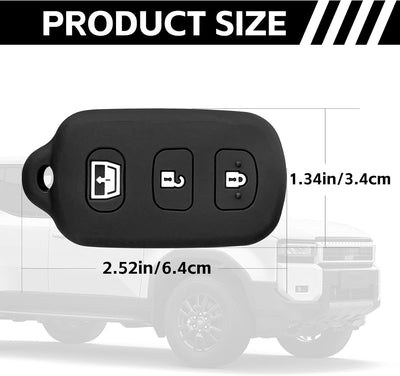 Funda llavero control remoto Toyota 4Runner 99-09 Sequoia 01-08 negro