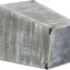 Cubo basura madera tipo granja gris soportes metal