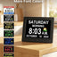 Reloj digital grande 8 pulg con 26 alarmas y control remoto