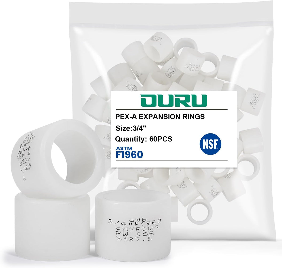 Anillos expansión PEX-A 3/4pulg pack 60