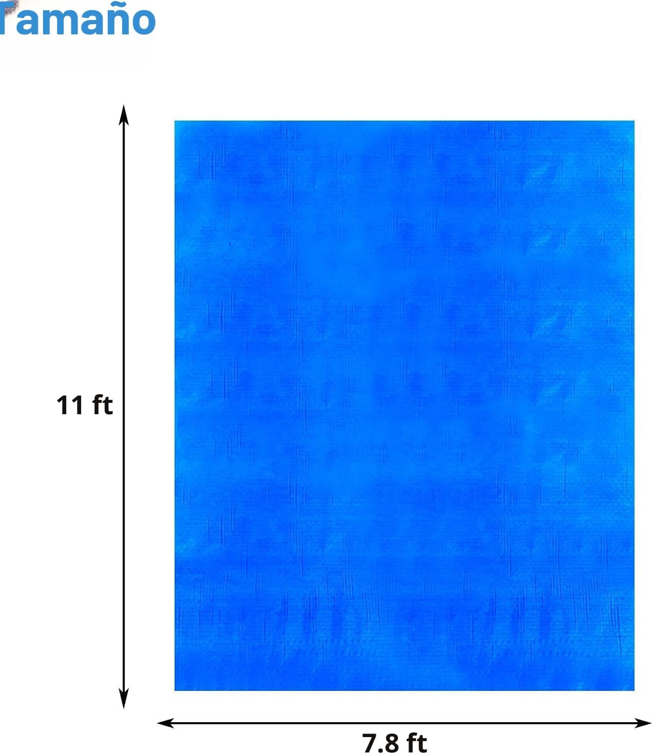 Lona piscina 11x7.8ft rectangular impermeable polietileno