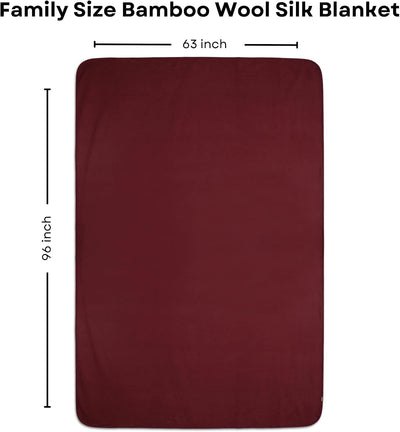 Manta lana familiar elástica transpirable 96x63"