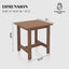 Mesa auxiliar Adirondack doble 17" resistente