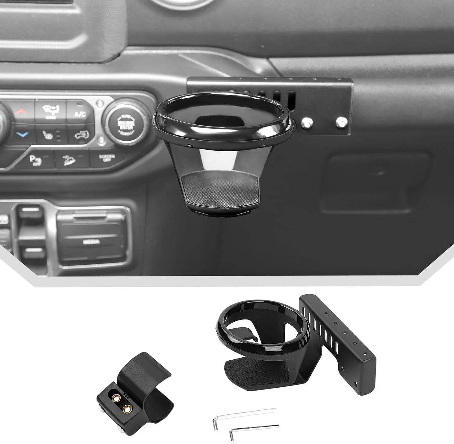 Portavasos asa Jeep Wrangler JL JLU Gladiator JT 18-23