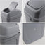 Cubo basura 2gal con tapa abatible gris