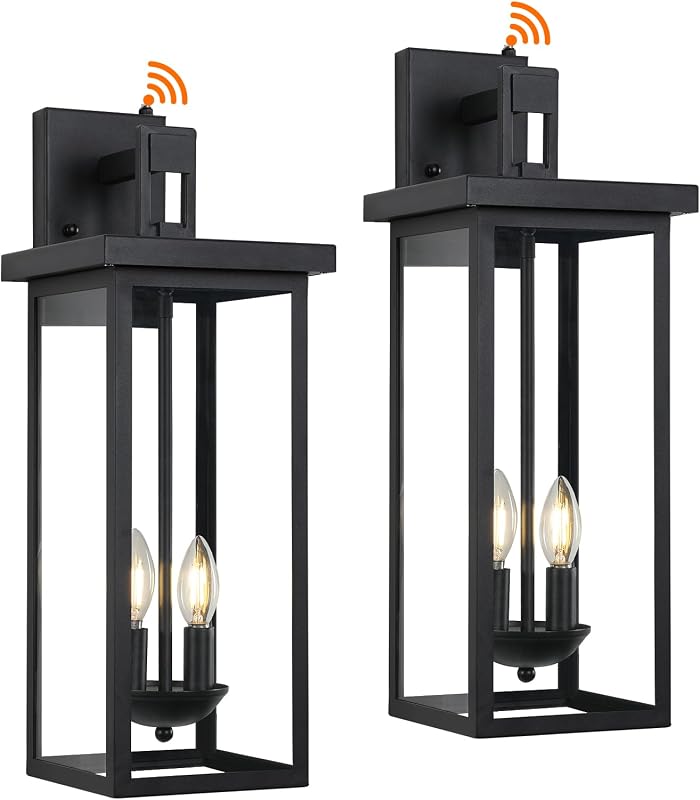 Luces pared exterior 22pulg farol moderno para porche
