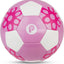 Balón fútbol tamaño 3 4 rosa y blanco para niñas