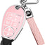 Funda llave TPU suave Dodge Jeep comp Rosa
