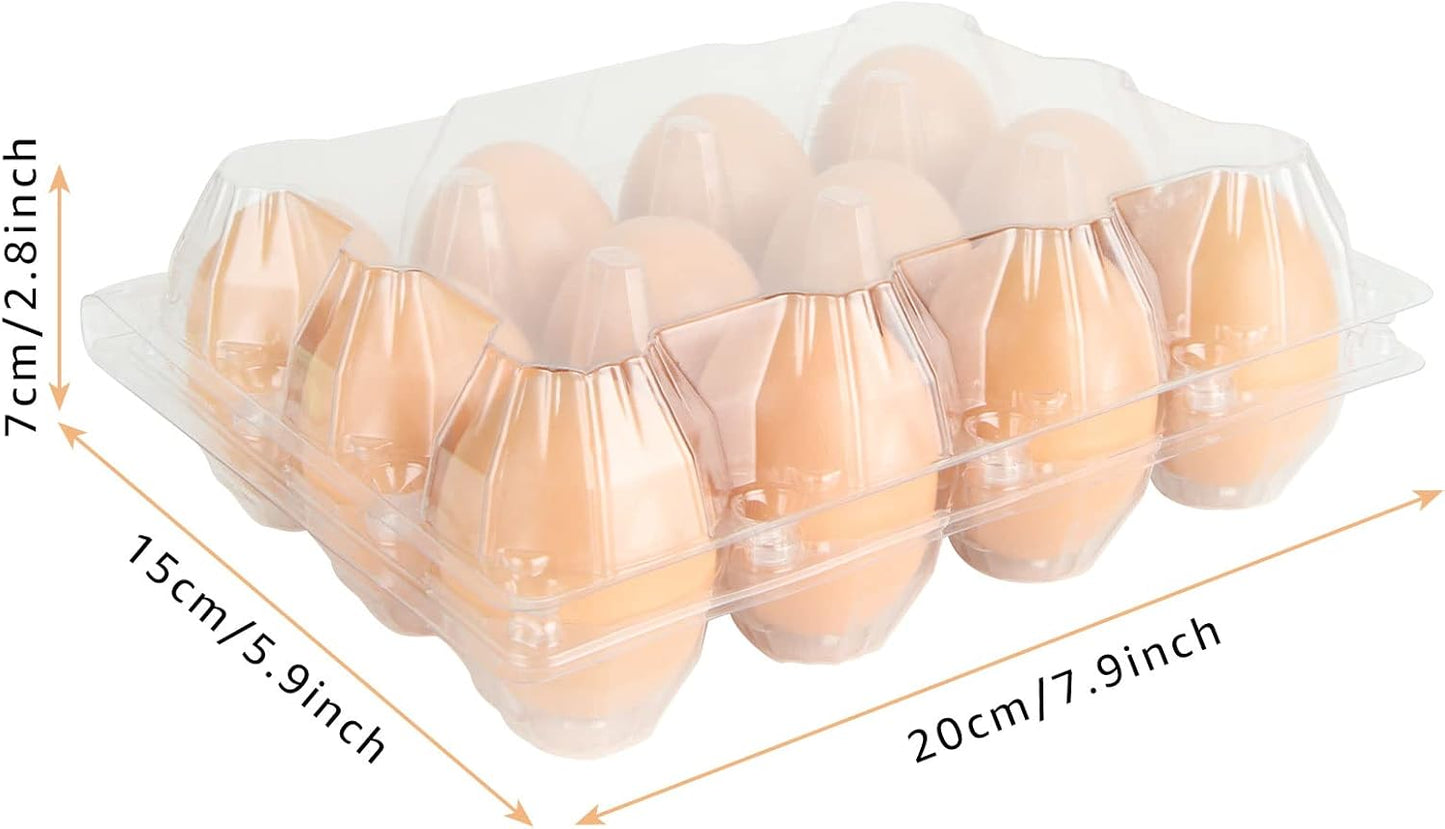 Cartones huevos plástico transparente vacíos 40 pack