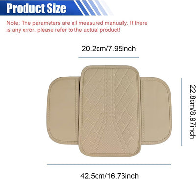 Funda cuero consola central auto con 2 bolsas almacenamiento