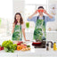 Delantal cocina hojas palma ajustable 27x31pulg para chef