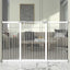 Puerta para bebé y gato de 41-68.5" metal montaje presión