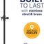 Barra deslizante ducha metal 27.5" ajustable