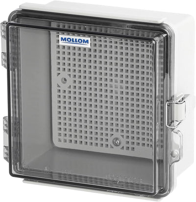 Caja conexiones exterior IP67 cubierta transparente acero inox