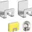 Soporte esponja cocina pack 2 color plata resistente ventilación