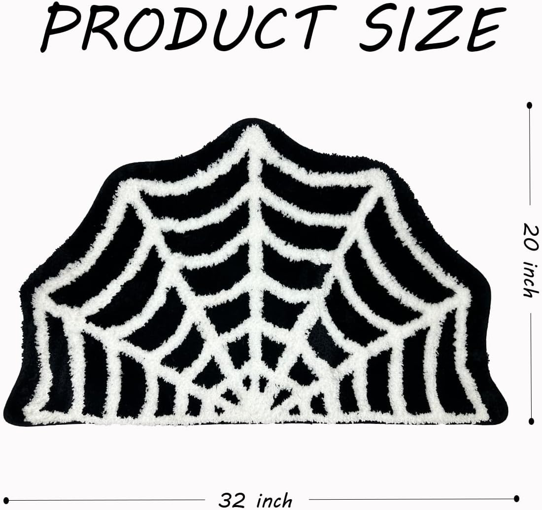 Tapete baño antideslizante halloween 31x20pulg negro