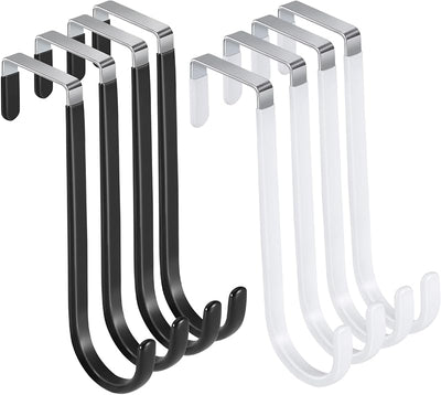 8 Ganchos Metal Alta Carga para Puerta Baño Cocina Sala