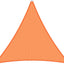 Toldo vela triangular 12x12x12ft color naranja resistente UV