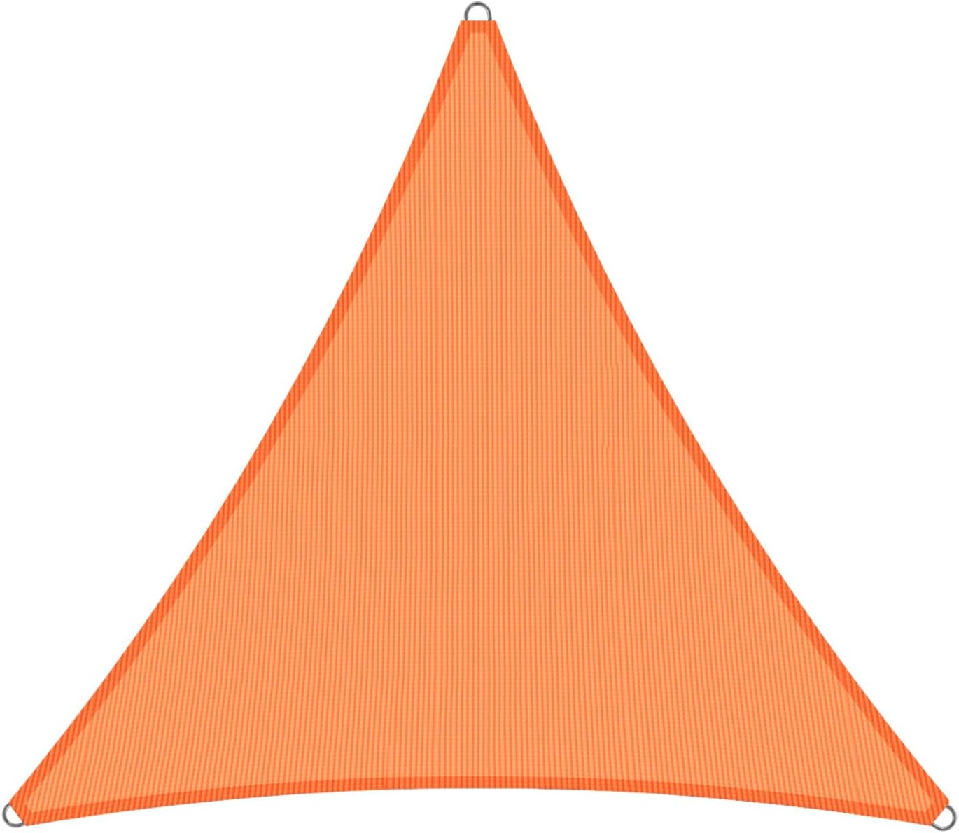 Toldo vela triangular 12x12x12ft color naranja resistente UV