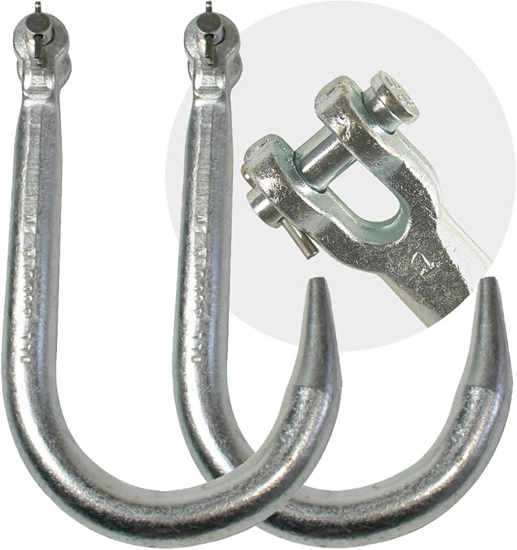 Gancho remolque grado 43 8" pack 2 carga 3000lb