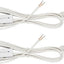 Cable lámpara 6ft con interruptor enchufe polarizado set 2