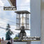 Base montaje muelle adaptador luz poste aluminio fundido negro