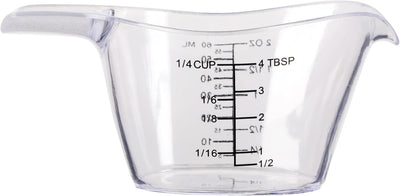Taza medidora 2oz acrílica transparente