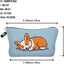 Bolsa maquillaje corgi con cremallera regalo perros